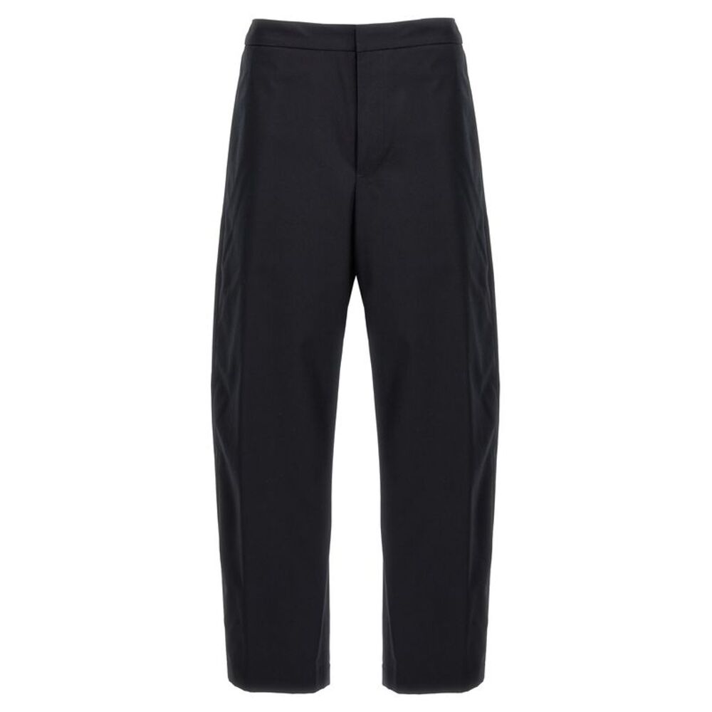 Jil Sander Blue Cotton Casual Men's Pants